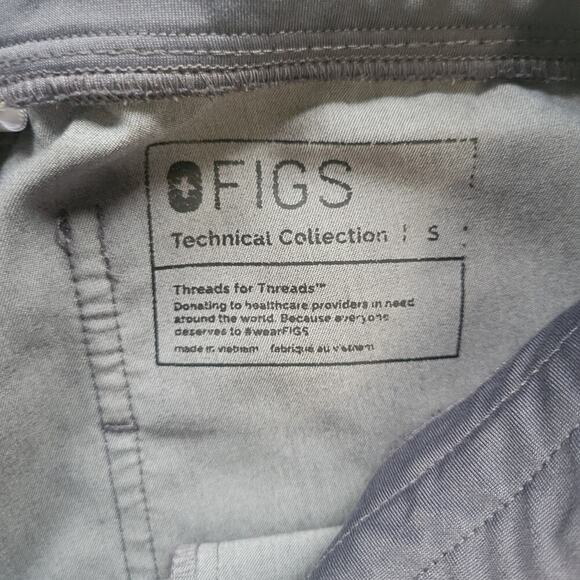 FIGS Zamora Jogger Scrub Pants Women's Small Graphite Gray 6-Pocket Activewear - Picture 4 of 11
